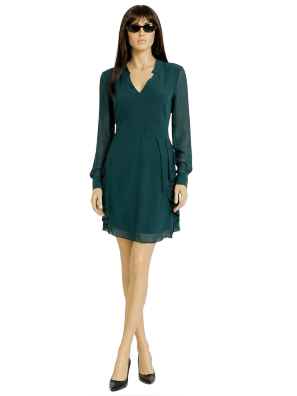 BCBGeneration Jade Green Chiffon Mini Dress